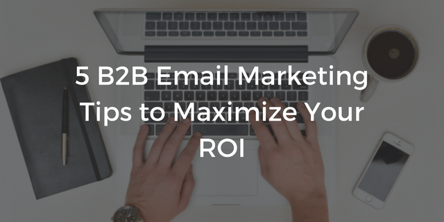 5 B2B Email Marketing Tips to Maximize Your ROI